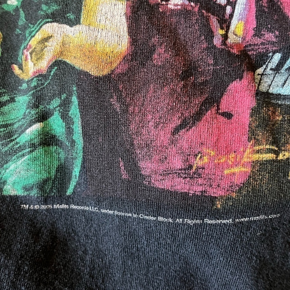 Misfits T Shirt Black Nutley Brass Live Stereo Punk Rock Danzig 2005 Vintage - Picture 5 of 6